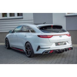 Накладки сплиттеры на пороги на Kia ProCeed III GT